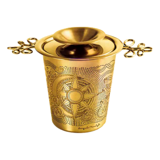 01living - Tea Infuser Loose Leaf Strainer Gold Shangrila Moonlight ea