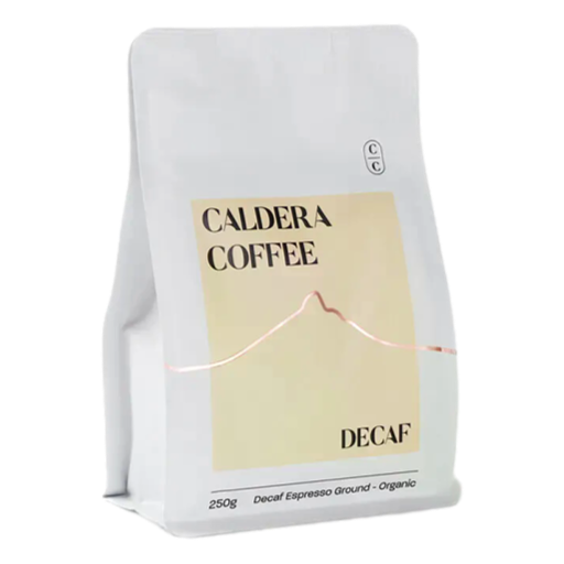 Caldera Coffee - Organic Espresso Ground Decaf 250gm