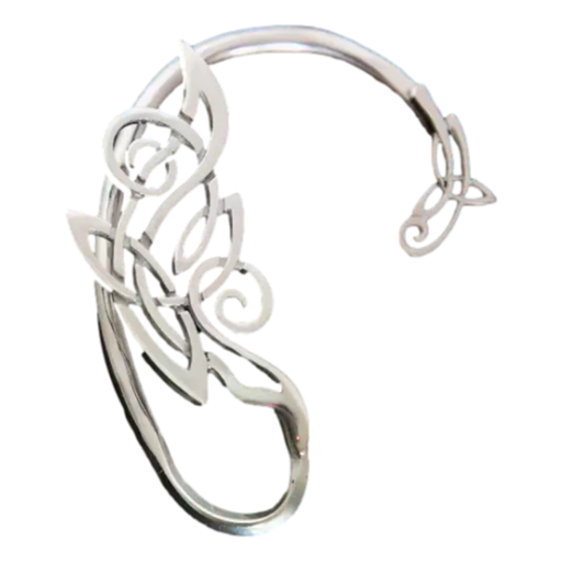 Dreamtower – Celtic Ear Cuff, No-Piercing Sterling Silver Wrap Right