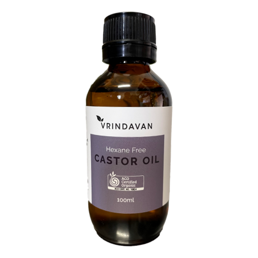 Vrindavan - Organic Castor Oil in glass 100ml