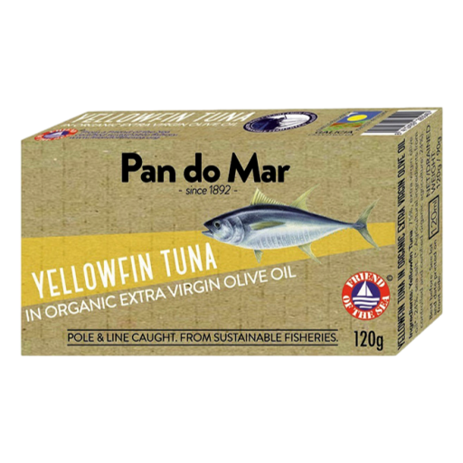 Pan do Mar- Yellowfin tuna in organic olive oil 120gm