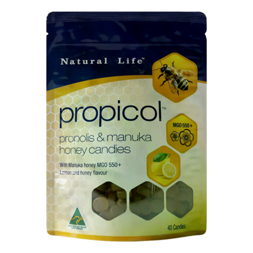 Natural Life - Propicol Propolis & Manuka Honey Candies 40pcs