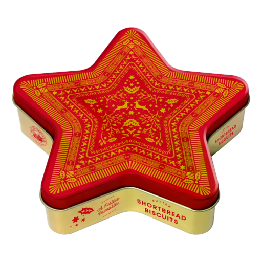 Valley Produce Company - Luxury Festive - Star Shortbread Tin 180g