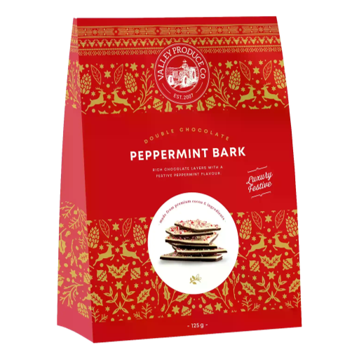 Valley Product Company - Luxury Festive - Peppermint Bark Tent Box 125g