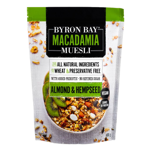 Byron Bay - Macadamia Muesli Muesli Almond & Hemp Seed 400g