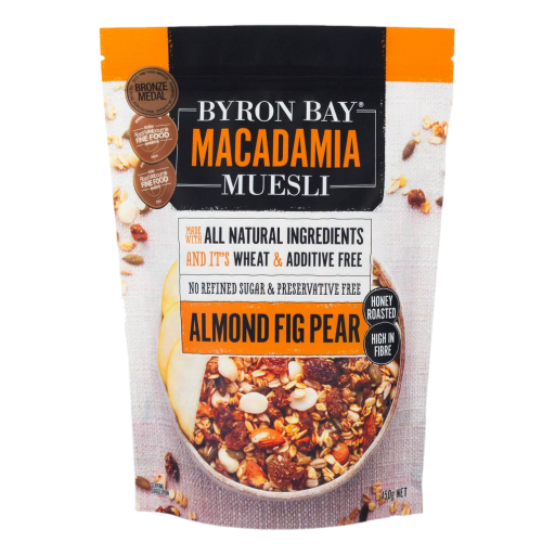 Byron Bay - Macadamia Muesli Muesli Almond Fig & Pear 450g