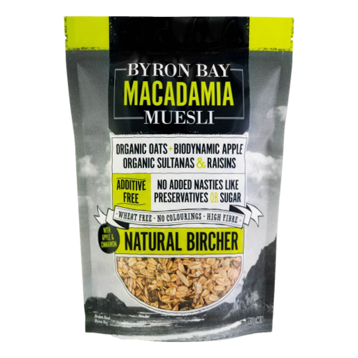 Byron Bay - Macadamia Muesli Muesli Natural Bircher 450g