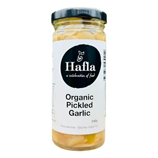 Halfa - Organic Pickled Garlic 240g (not postable)