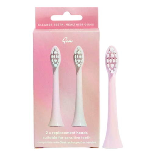 Gem - Electric Toothbrush Replacement Heads Coconut 2pk