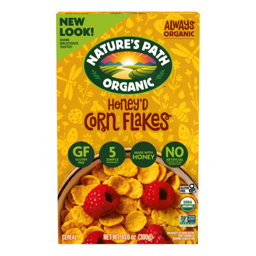 Natures Path Organic - Honey'd Corn Flakes 300gm