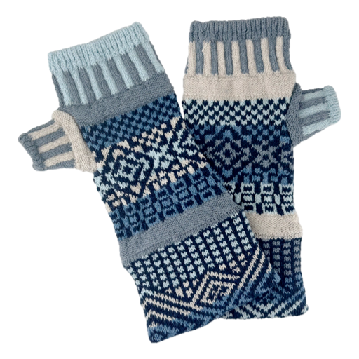 Solmate Socks - Mittens Fingerless Azure