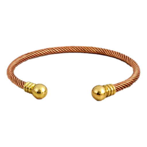 Ayruveda Specialist - Copper Health Clamp Braided with Brass with End Beads