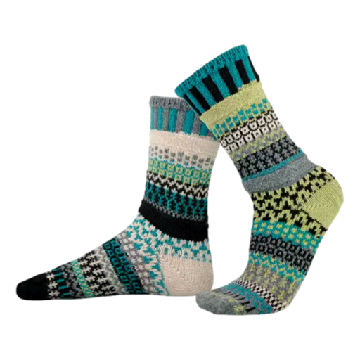 Solmate Socks - Wool Socks Adult Spruce [Size:Small]
