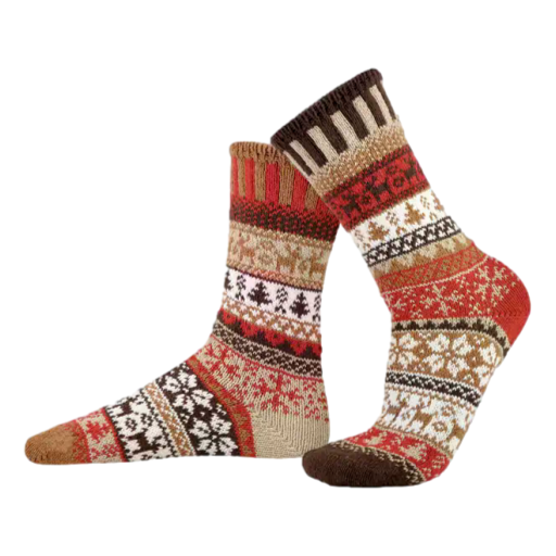 Solmate Socks - Crew Socks Adult Cocoa [Size:Small]