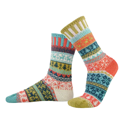 Solmate Socks - Crew Socks Adult Spritz [Size:Small]