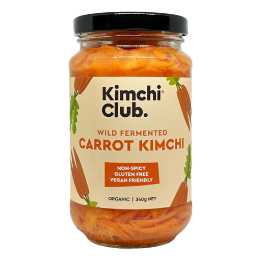 Kimchi Club - Wild Fermented Organic Carrot Kimchi (non spicy) 340gm (not postable)