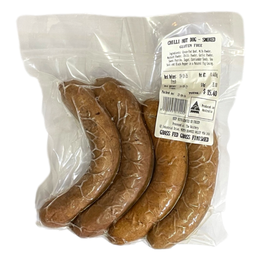 Native Angus Beef - Chilli Hot Dog Smoked per kg (not postable)
