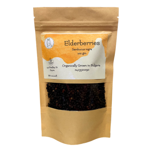 Black Bear Herbals - Organic Elderberries 100gm