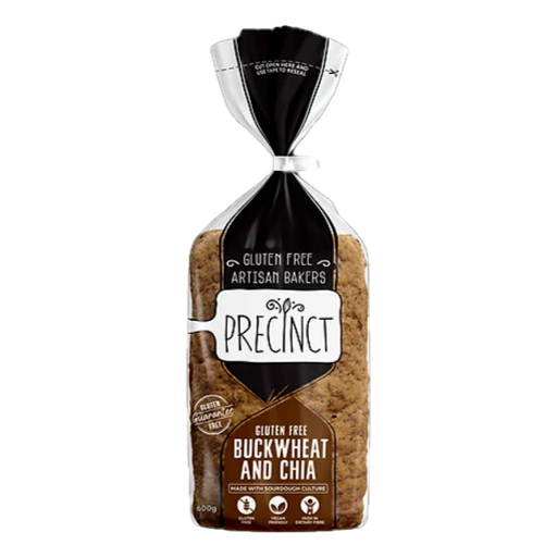 Gf Precinct - Buckwheat & Chia Sliced Loaf 600g (not postable)