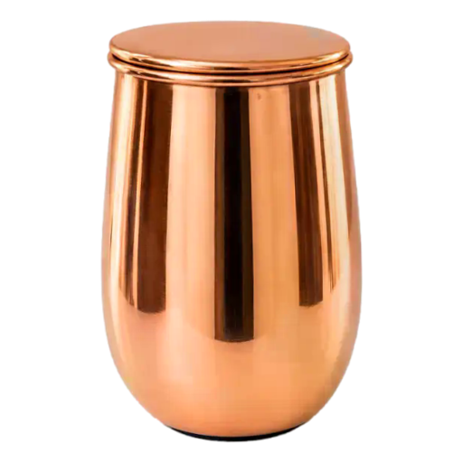 Ayurveda Specialist – Pure Copper Cup with Lid Polished 470ml