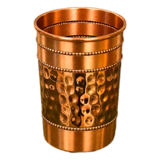 Ayurveda Specialist - Pure Copper Cup Half-Hammered 300ml