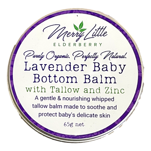 Merry Little Elderberry - Lavender Tallow Zinc Baby Bottom Balm 65gm