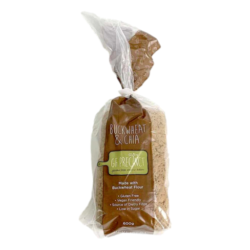 Gf Precinct – Buckwheat & Chia Sliced Loaf 600g (not postable)