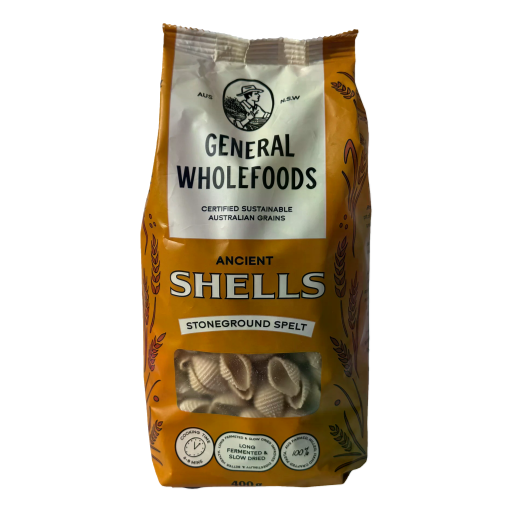 General Wholefoods - Sourdough Pasta Spelt Shells 400gm