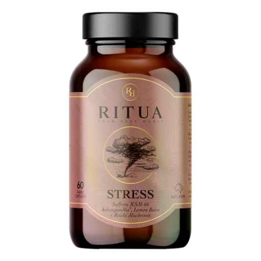 Ritua - STRESS Saffron Ashwagandha LemonBalm Reishi 60 Caps
