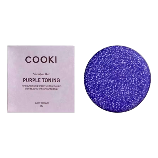 Cooki - Purple Shampoo Bar In Box 65gm