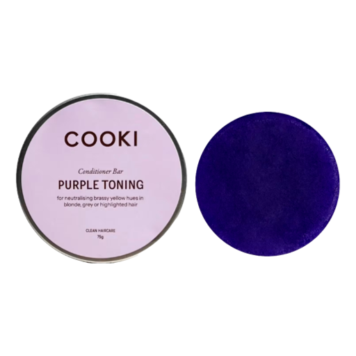 Cooki - Purple Toning Conditioner Bar With Tin 75gm