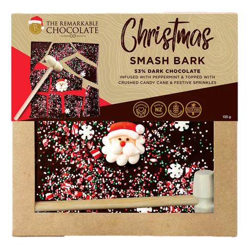 Remarkable Chocolate - Smash Bark Candy Cane Christmas 135g